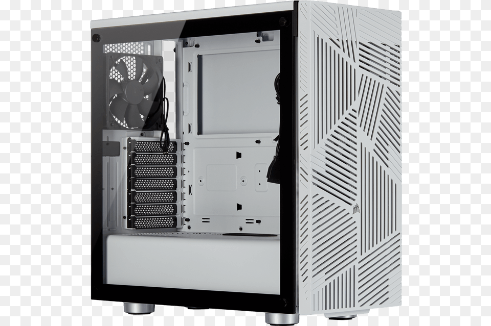 Airflow Tempered Glass No Psu Atx White Mid Corsair Icue 465x Rgb, Computer Hardware, Electronics, Hardware, Computer Free Png