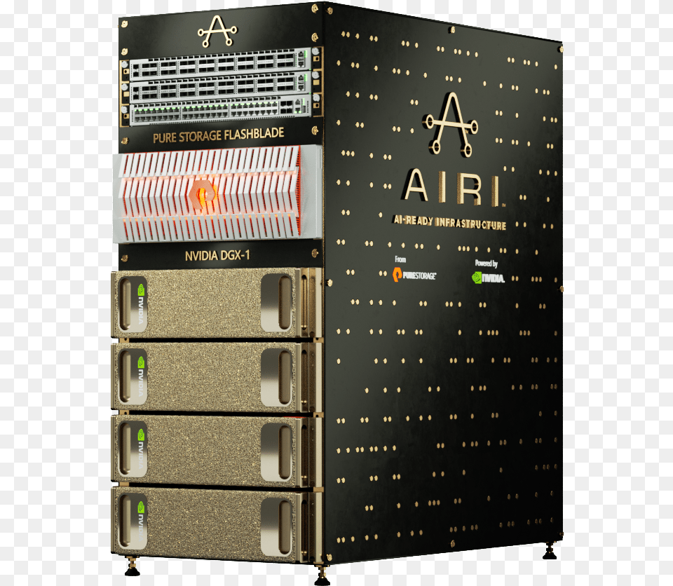 Airi Rack 15 Alpha Airi Nvidia Pure Storage, Electronics, Hardware, Computer Hardware, Amplifier Free Png