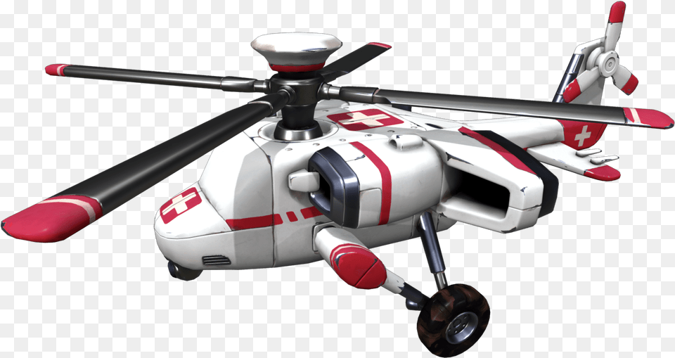 Airlift Glider Fortnite Medic Helicopter, Aircraft, Transportation, Vehicle, Airplane Png Image
