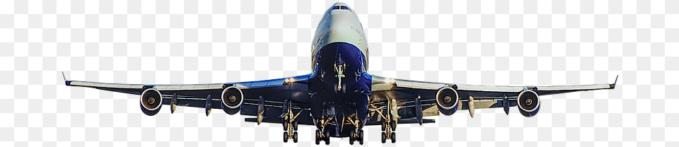 Airline Airplane B 747 Plane Aircraft Aeroplane Front, Airliner, Flight, Transportation, Vehicle Free Png
