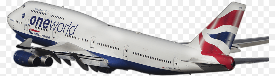 Airline Airplane B 747 Plane Aircraft Wing Avion, Airliner, Transportation, Vehicle, Flight Png Image