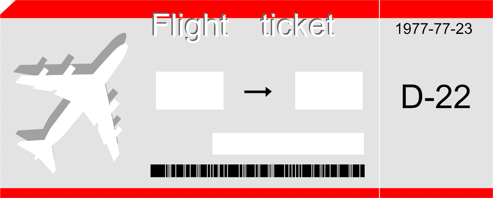 Airline Ticket Clipart, Text Free Png Download
