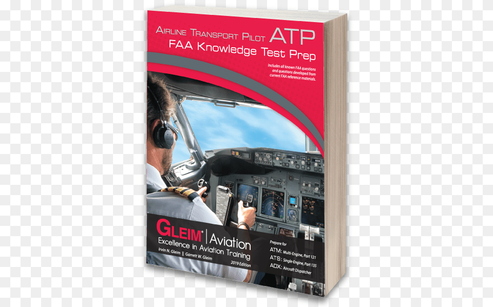 Airline Transport Pilot Faa Knowledge Test Prep Ebook Gleim Atp 2018, Advertisement, Poster, Aircraft, Vehicle Free Png