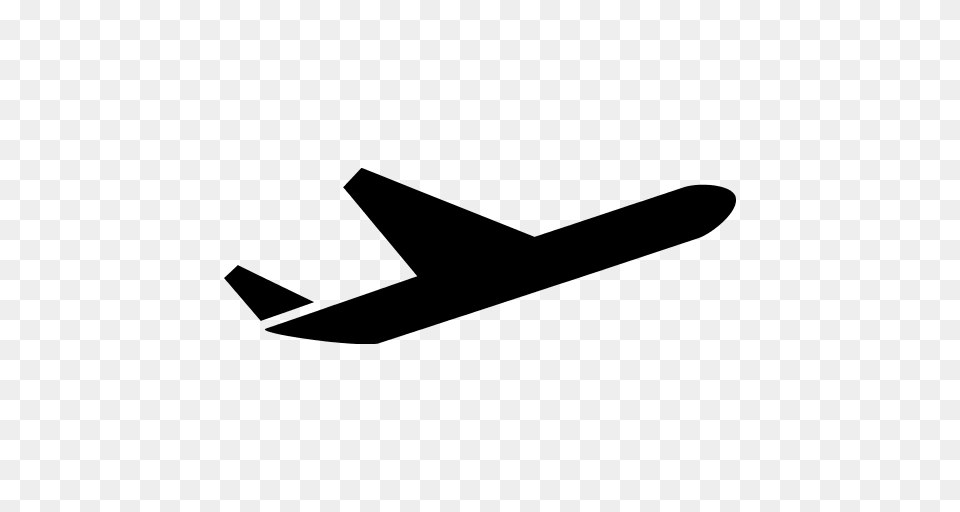 Airliner Airplane Aviation Fly Jet Tourism Travel Icon, Gray Png Image