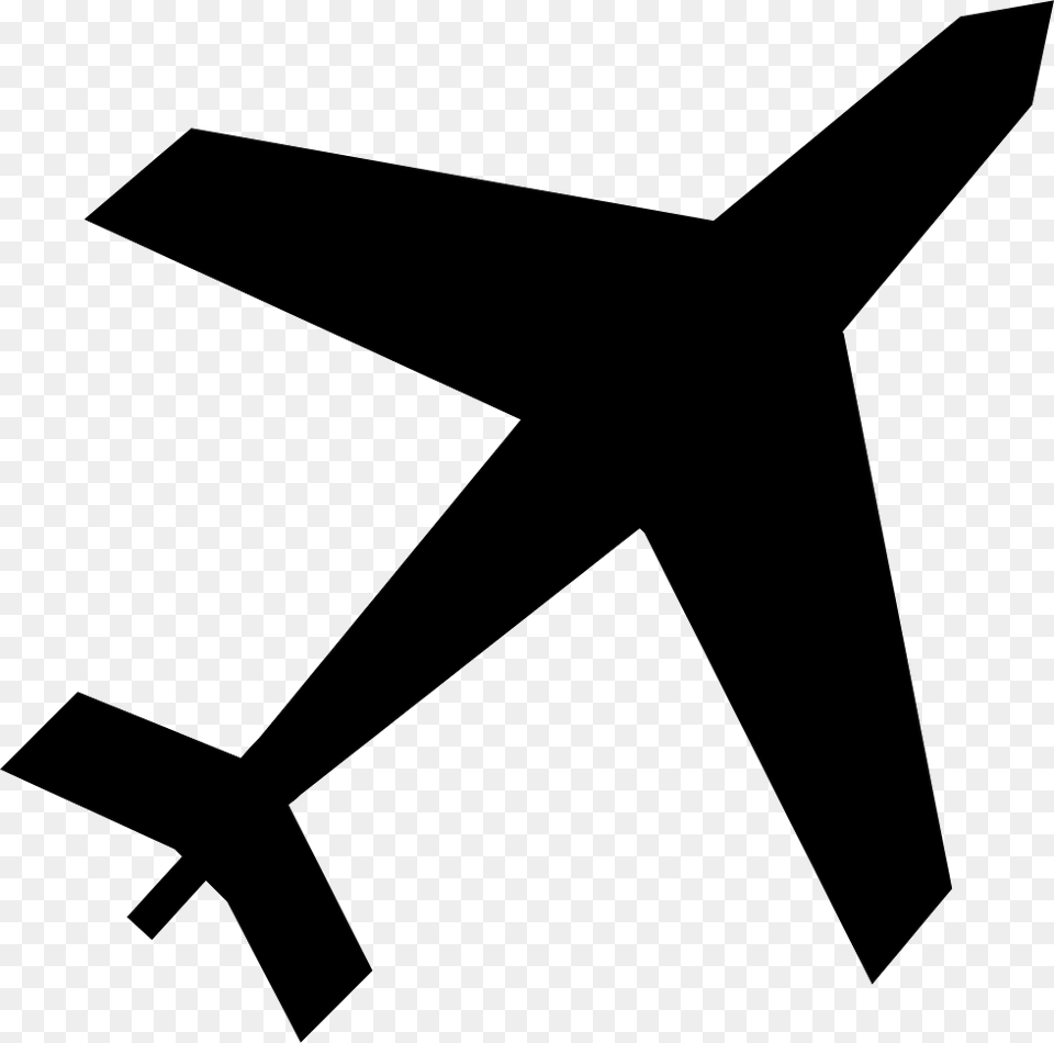 Airliner Plane Icon Large, Silhouette, Symbol, Appliance, Ceiling Fan Free Png