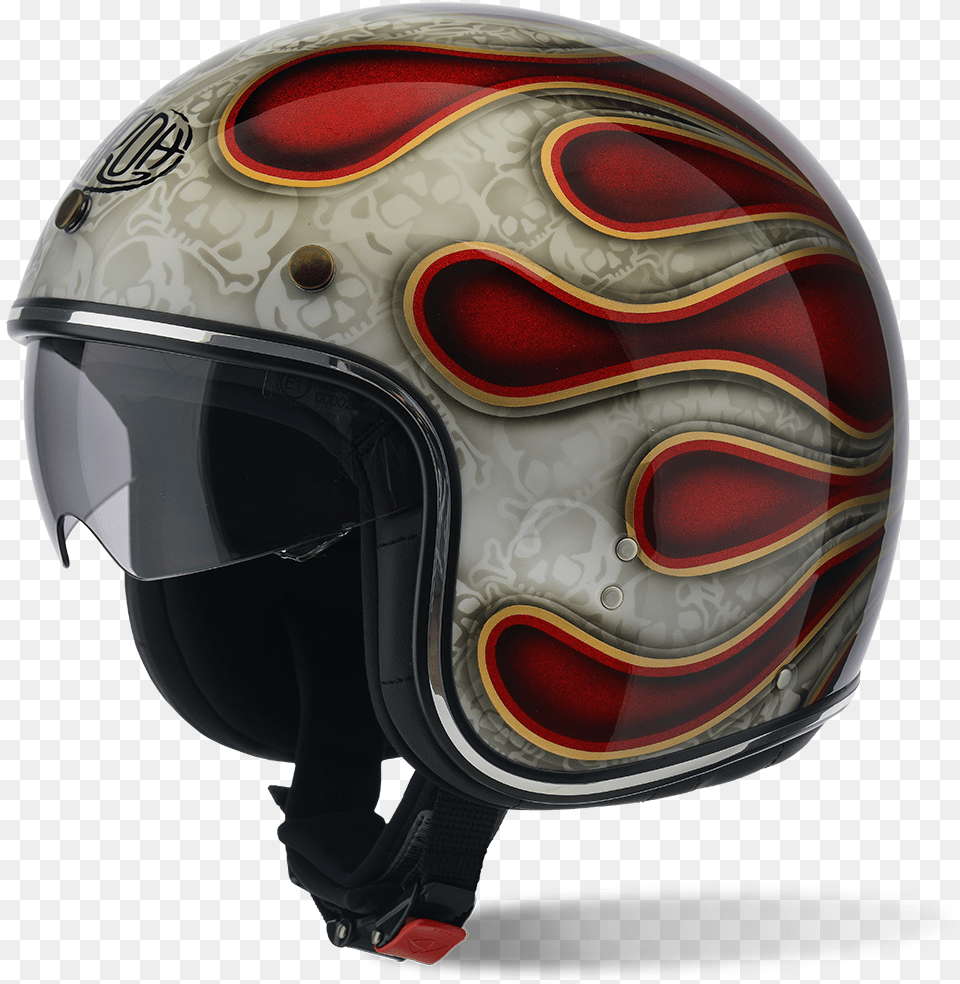 Airoh Riot Flame Glitter Jet Helm, Crash Helmet, Helmet Free Transparent Png