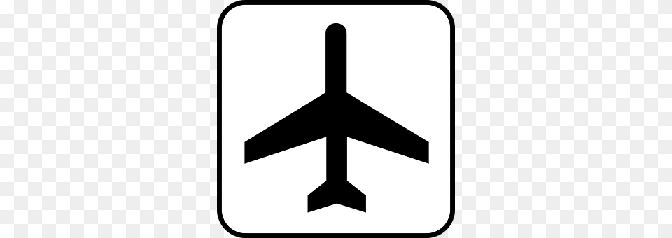 Airplane Sign, Symbol Free Png Download