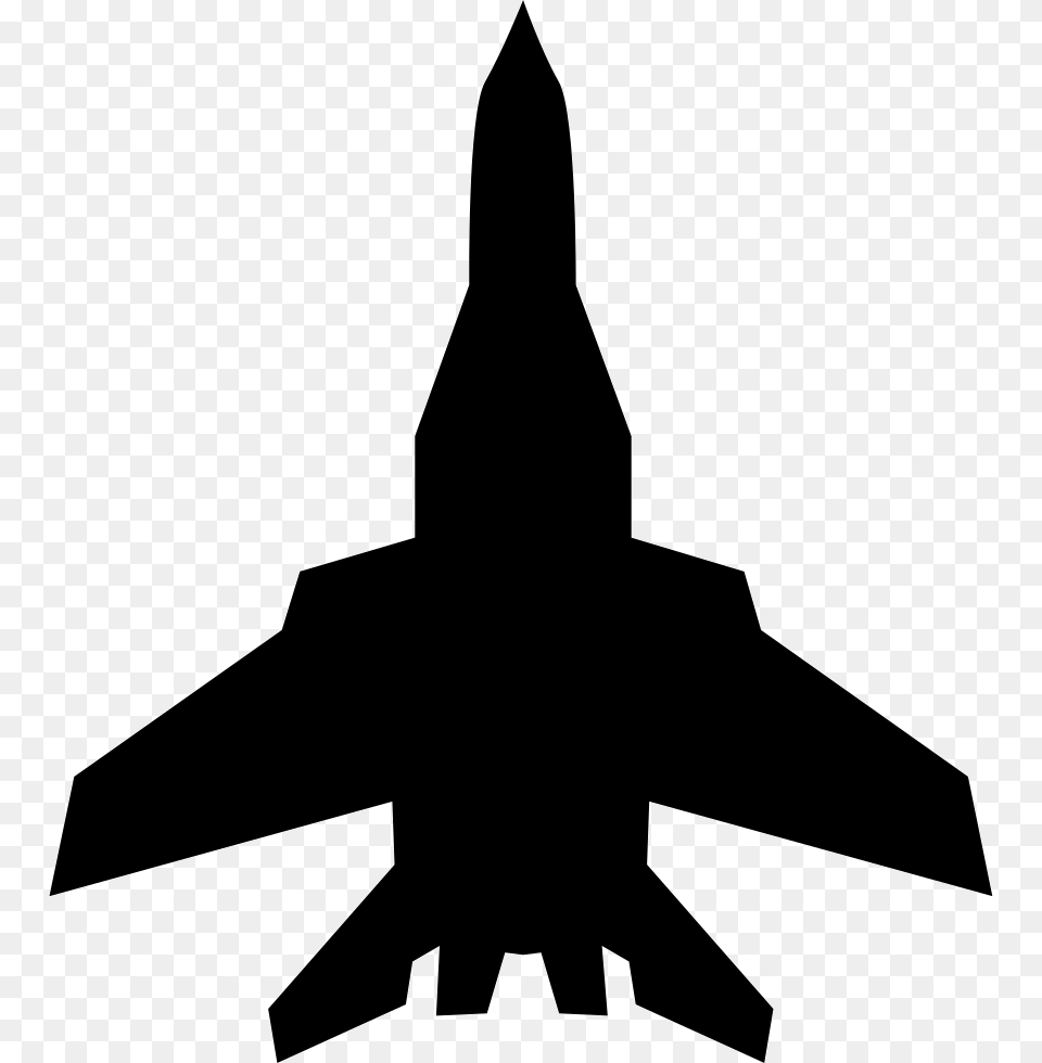 Airplane Black Silhouette Icon, Rocket, Weapon, Aircraft, Transportation Free Png