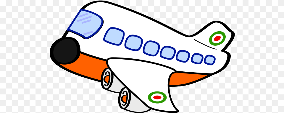 Airplane Cartoon Clip Art Plane Clipart Black And White, Aircraft, Airliner, Transportation, Vehicle Free Transparent Png