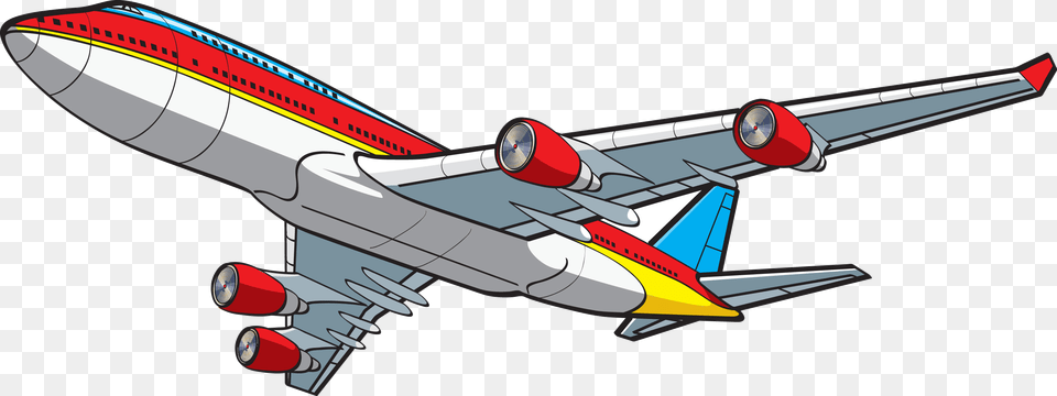 Airplane Cartoon Clipart Kid Transparent Airplane Clipart, Aircraft, Airliner, Transportation, Vehicle Free Png Download