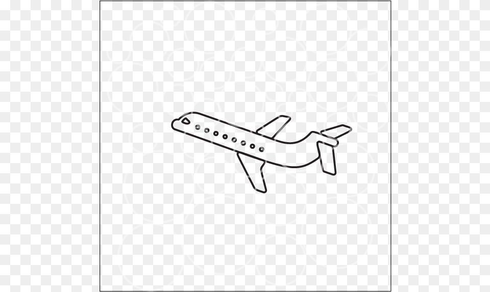 Airplane Chalk Drawing Transparent, Pattern Free Png Download