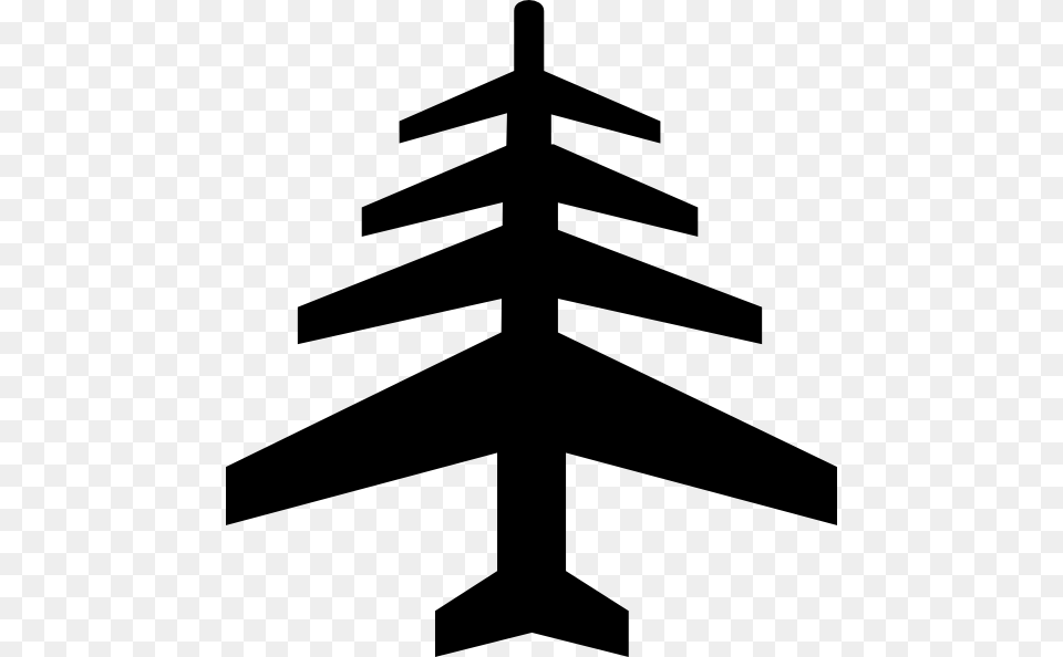 Airplane Christmas Clipart, Silhouette, Cross, Symbol Free Transparent Png