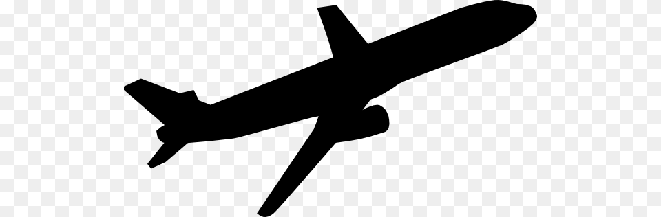 Airplane Clip Art Black And White Plane, Aircraft, Airliner, Silhouette, Transportation Free Png Download