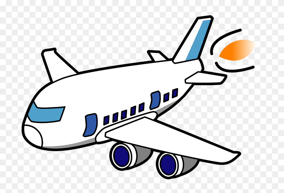 Airplane Clipart, Aircraft, Transportation, Vehicle, Airliner Png Image
