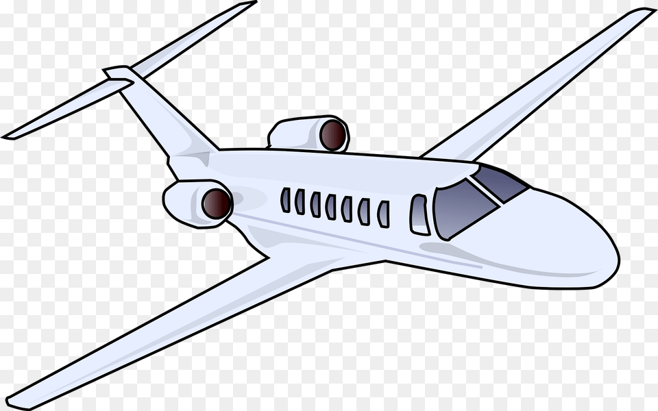 Airplane Clipart, Aircraft, Airliner, Vehicle, Transportation Free Png