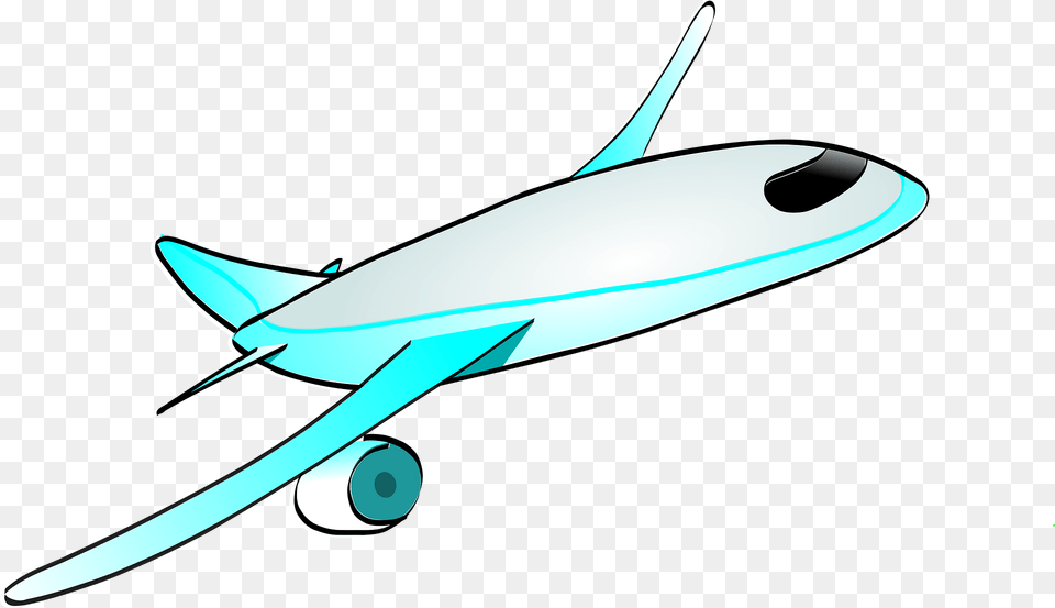 Airplane Clipart, Aircraft, Airliner, Vehicle, Transportation Png Image