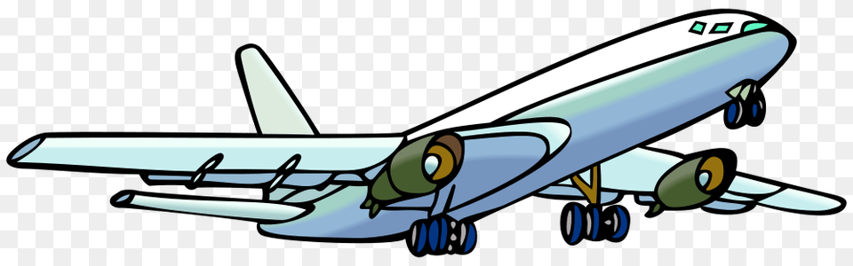 Airplane Clipart, Aircraft, Airliner, Transportation, Vehicle Png