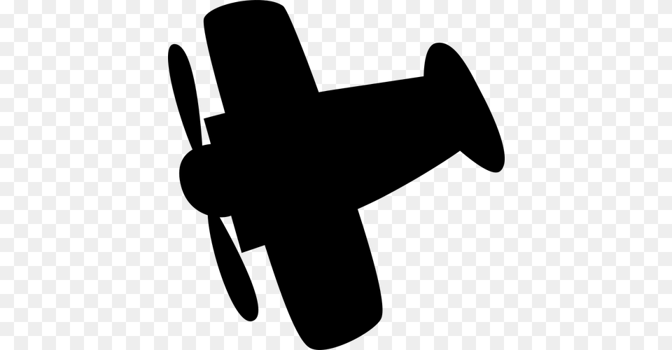 Airplane Clipart, Gray Free Png