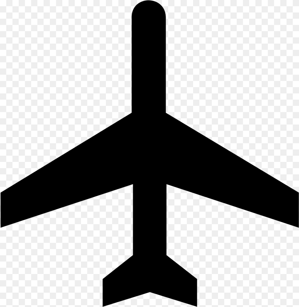 Airplane Clipart Black Airplane Logo No Background, Gray Png