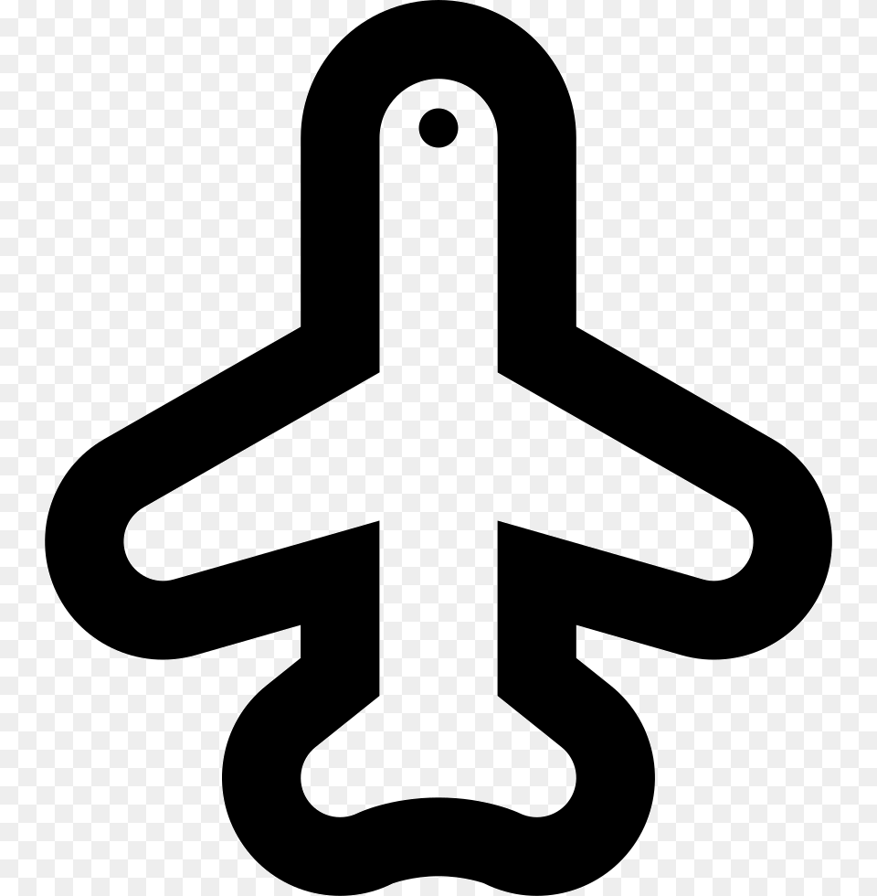 Airplane Clipart Download Aircraft, Symbol, Cross, Electronics, Hardware Png Image