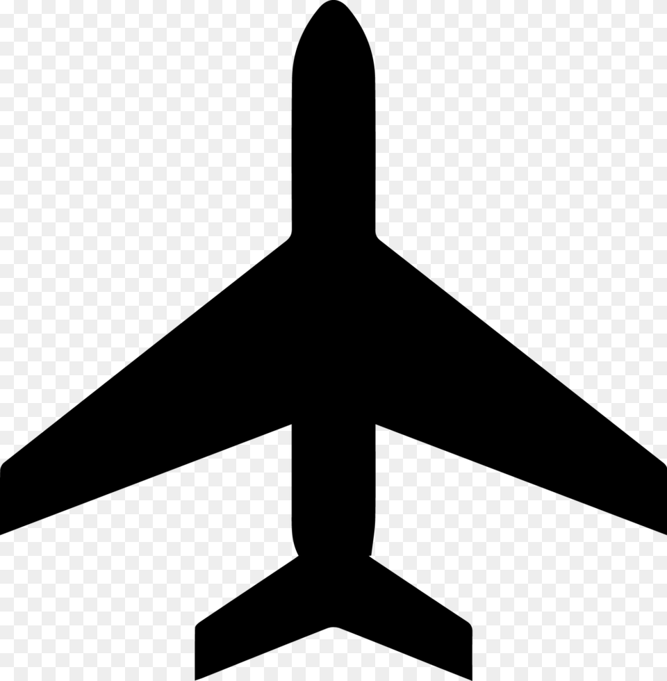 Airplane Clipart Of Symbols Winging, Gray Png Image