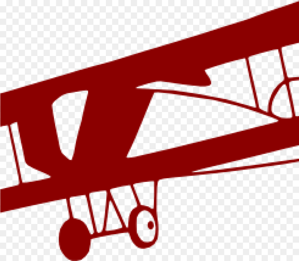 Airplane Clipart Red Old Plane Clipart, Aircraft, Biplane, Transportation, Vehicle Png Image