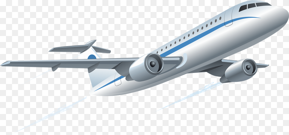 Airplane Clipart Transparent Background Plane, Aircraft, Airliner, Flight, Transportation Free Png