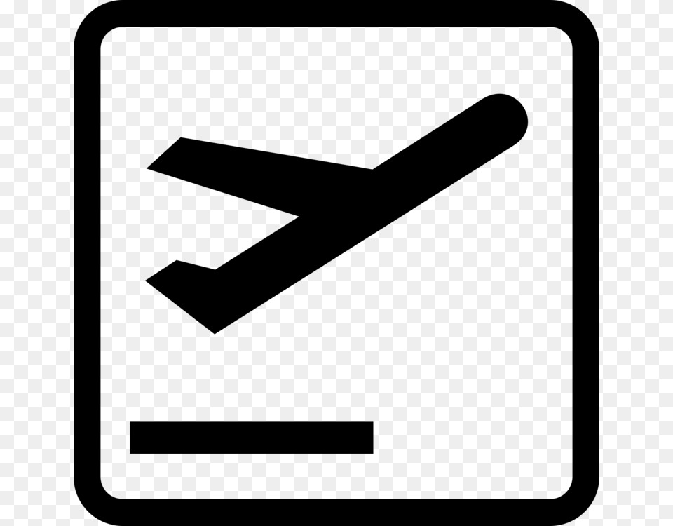 Airplane Computer Icons Airport, Gray Png