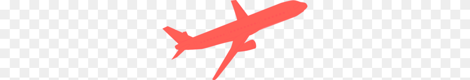 Airplane Coral Clip Art, Aircraft, Transportation, Vehicle, Airliner Free Png
