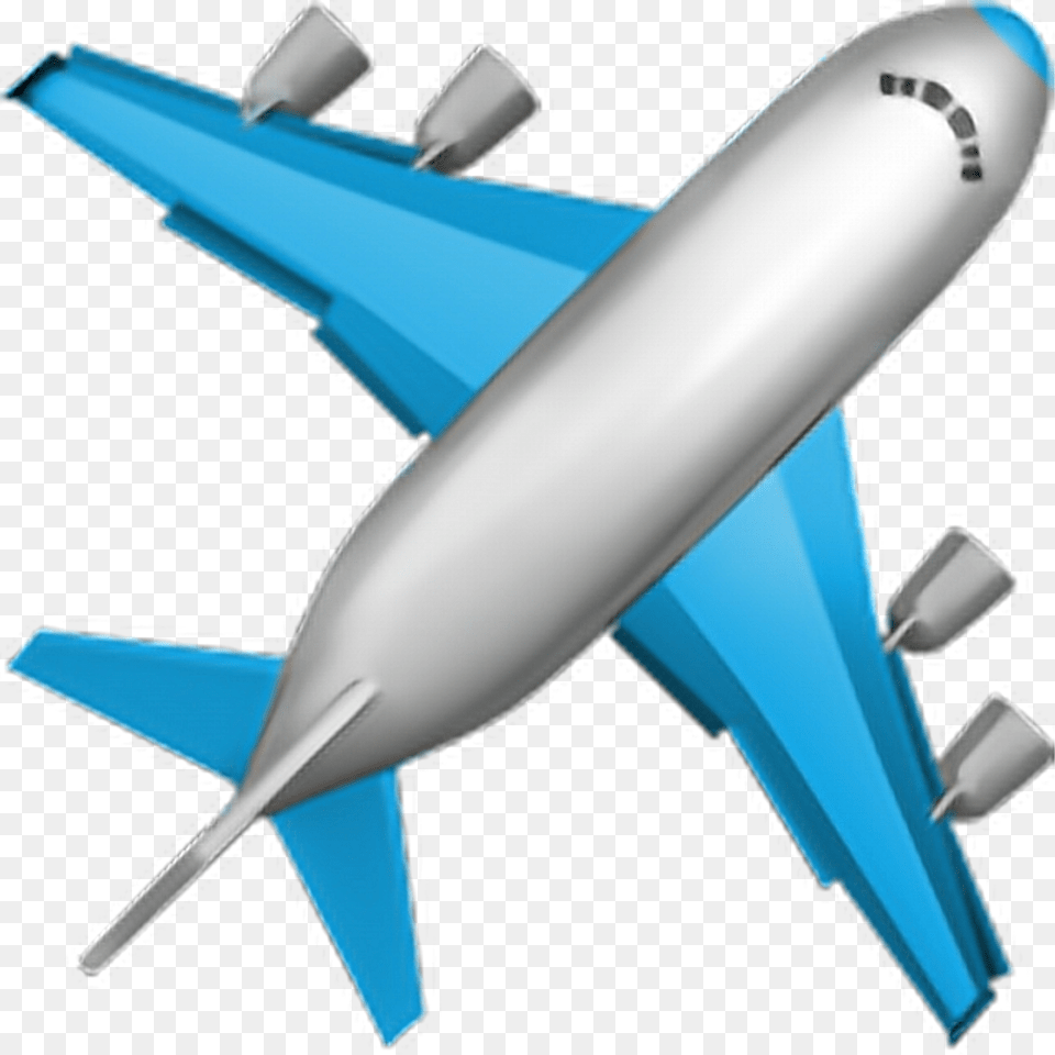 Airplane Emoji Airplane Sky Emoji Emoticon Iphone Background Airplane Emoji, Aircraft, Airliner, Transportation, Vehicle Png Image