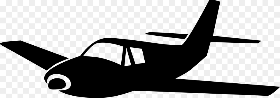 Airplane Fixed Wing Aircraft Computer Icons Helicopter, Gray Free Transparent Png