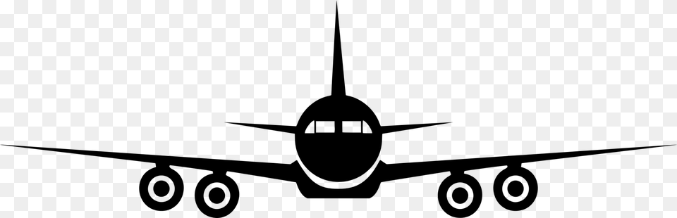 Airplane Fixed Wing Aircraft Drawing Jet Aircraft, Gray Free Transparent Png