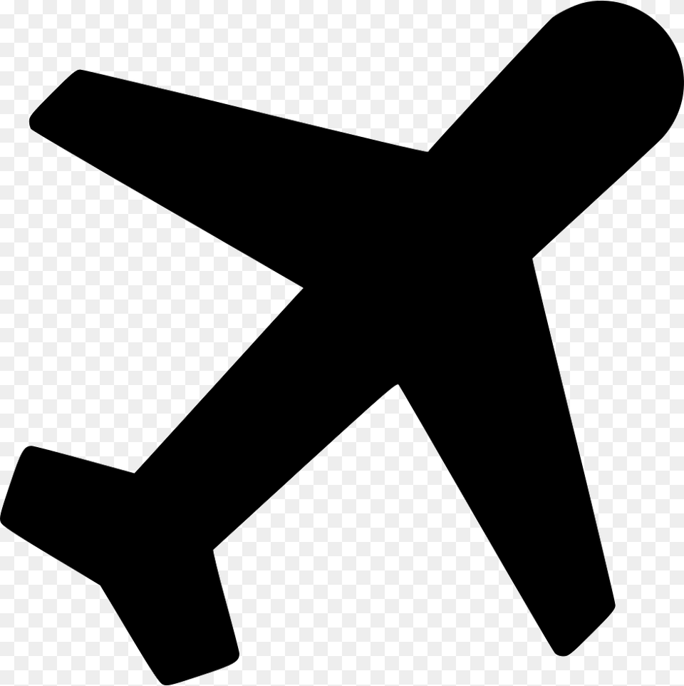 Airplane Flight Travel Aircraft Plane Icon Svg, Silhouette, Symbol, Appliance, Ceiling Fan Free Png Download