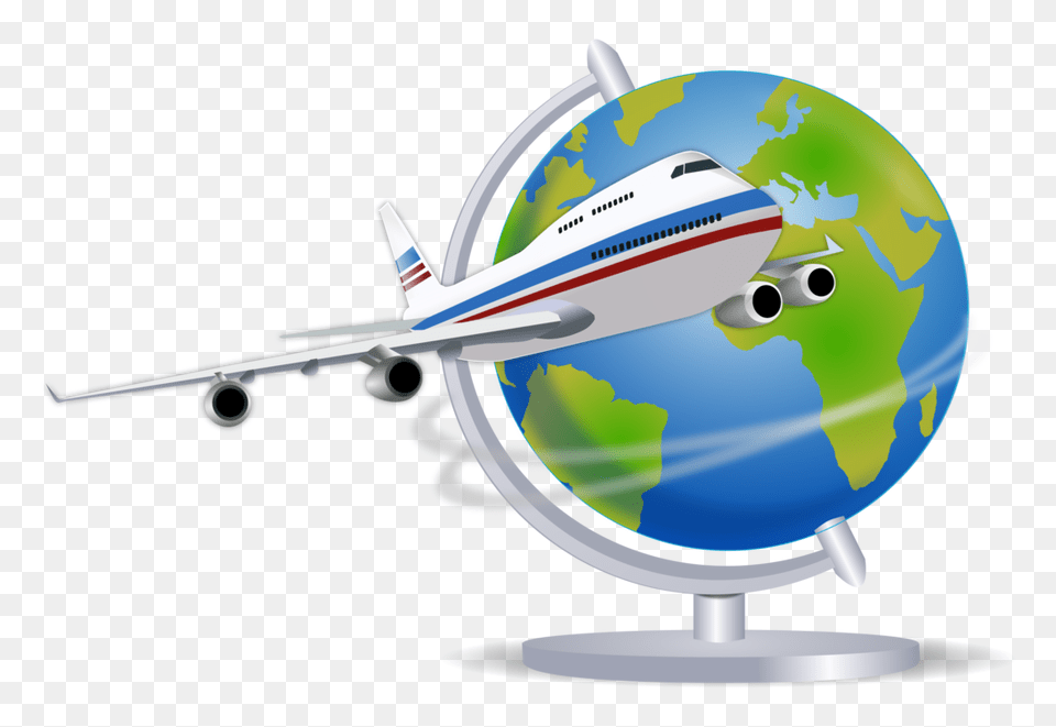 Airplane Globe Air Travel Computer Icons, Aircraft, Transportation, Vehicle, Astronomy Free Png