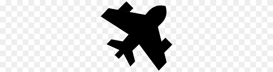 Airplane Icon Myiconfinder, Gray Free Png