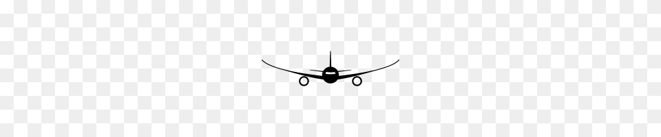 Airplane Icons Noun Project, Gray Free Png