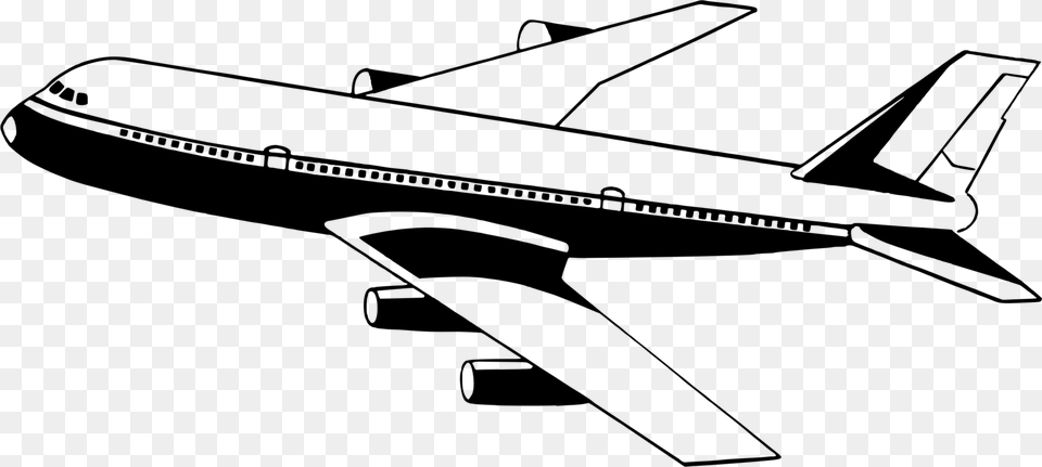 Airplane Jet Aircraft Aviation Download Aeroplane Images Clip Art, Gray Free Png
