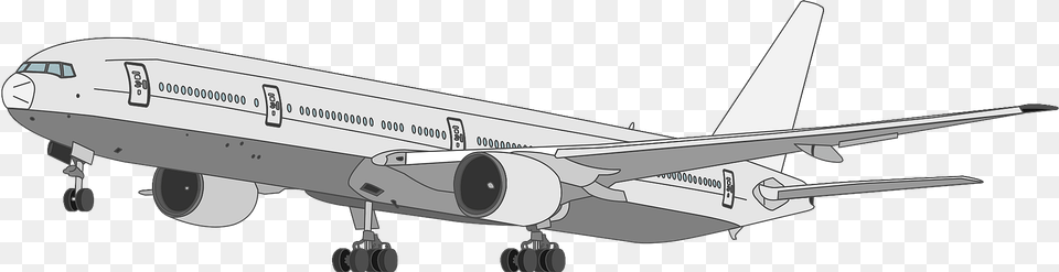 Airplane Jetliner Clipart, Aircraft, Airliner, Flight, Transportation Png Image