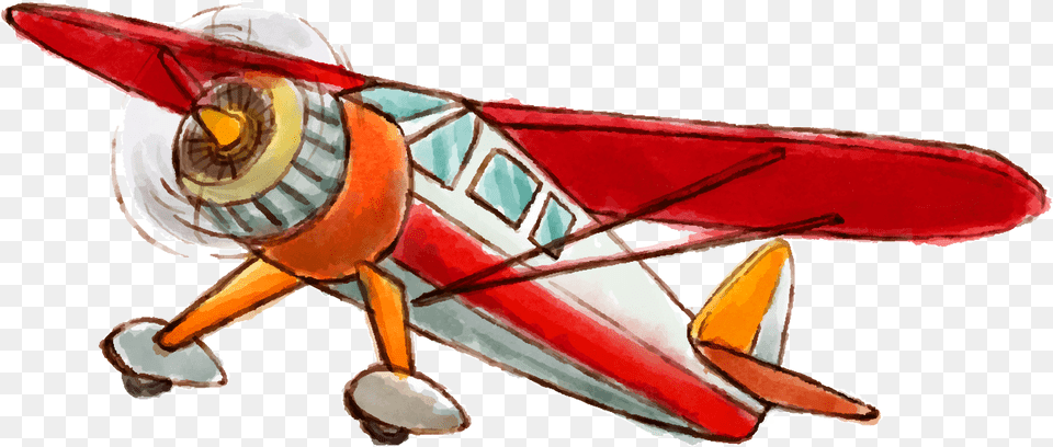 Airplane Light Aircraft Euclidean Vector Vintage Airplane, Biplane, Transportation, Vehicle Png