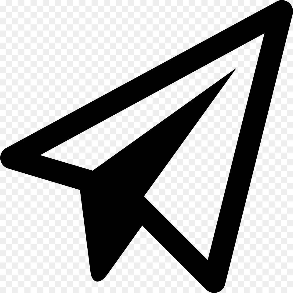 Airplane Paper Plane Computer Icons Paper Airplane Logo, Gray Png Image