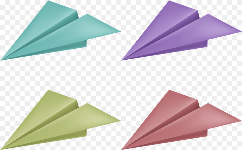Airplane Plane Color Transprent Origami, Art, Paper, Blade, Dagger Png Image