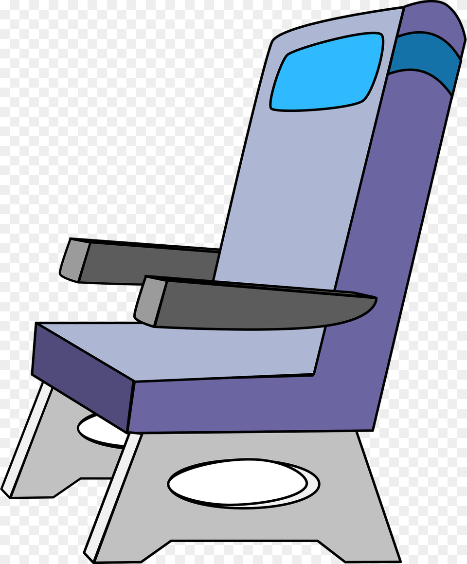 Airplane Seat Clipart, Furniture, Indoors, Chair, Bathroom Png