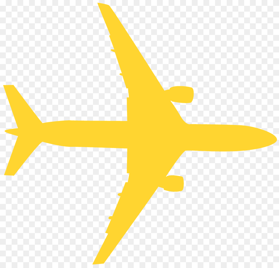Airplane Silhouette, Aircraft, Transportation, Flight, Airliner Png Image