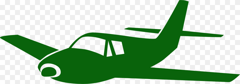 Airplane Silhouette, Green, Aircraft, Transportation, Vehicle Png Image