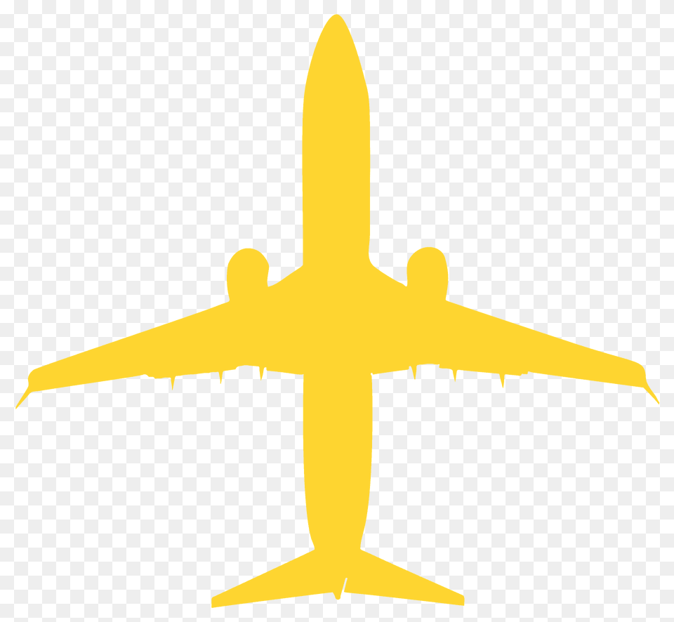 Airplane Silhouette, Aircraft, Transportation, Vehicle, Airliner Free Png