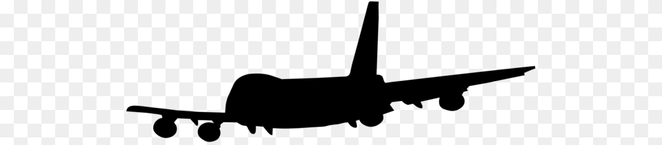 Airplane Silhouette Clip Art, Gray Free Transparent Png