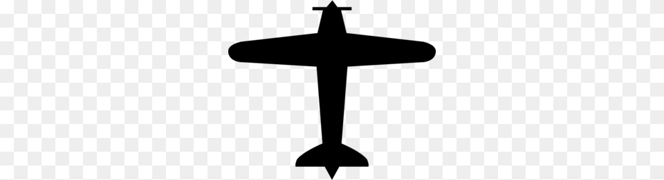 Airplane Silhouette Clipart, Gray Png Image