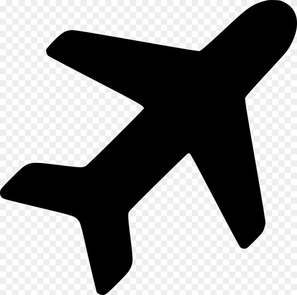 Airplane Silhouette Drawing Plane Icon, Star Symbol, Symbol, Appliance, Blow Dryer Free Png