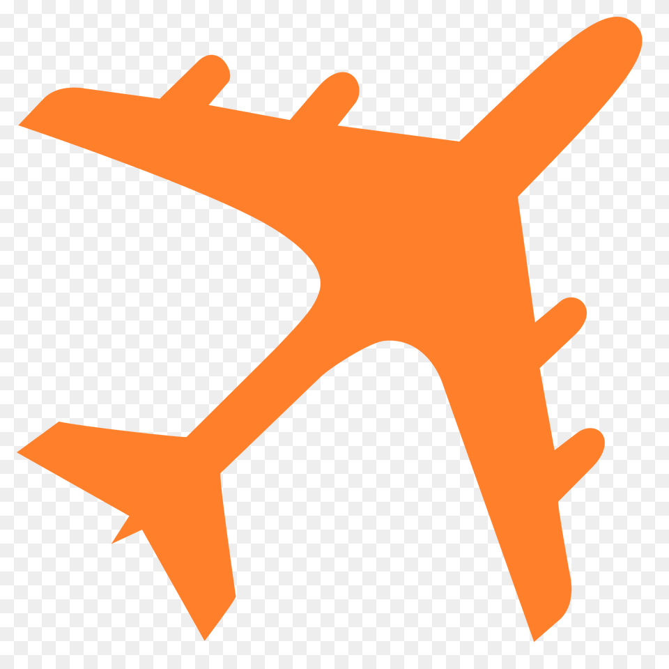 Airplane Silhouette Orange, Animal, Fish, Sea Life, Shark Free Png