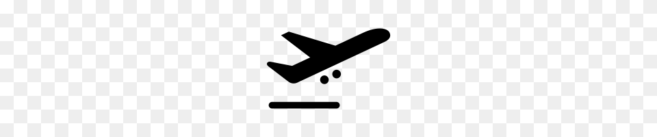 Airplane Take Off Icons Noun Project, Gray Png Image